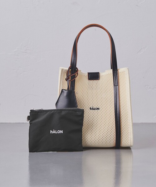 halon トートバッグ 「hALON」 スクエア メッシュ Sサイズ