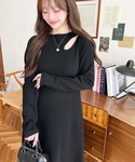 tシャツ アシメカットアウトスウェットライクウ...の詳細画像2