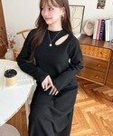 tシャツ アシメカットアウトスウェットライクウ...の詳細画像4