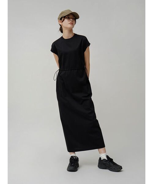 YORT ワンピース 「2wayストレッチ」ドロストカットワンピース