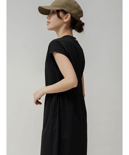YORT ワンピース 「2wayストレッチ」ドロストカットワンピース