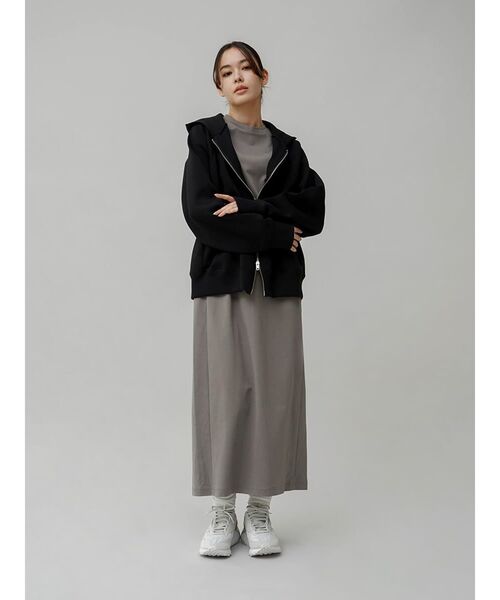 YORT ワンピース 「2wayストレッチ」ドロストカットワンピース