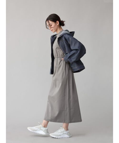 YORT ワンピース 「2wayストレッチ」ドロストカットワンピース