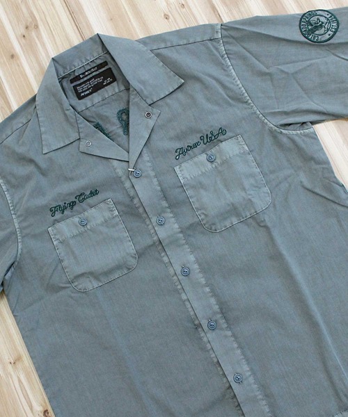 AVIREX（アヴィレックス） シャツ FADED WORK SHIRT 'USAFA' メンズ