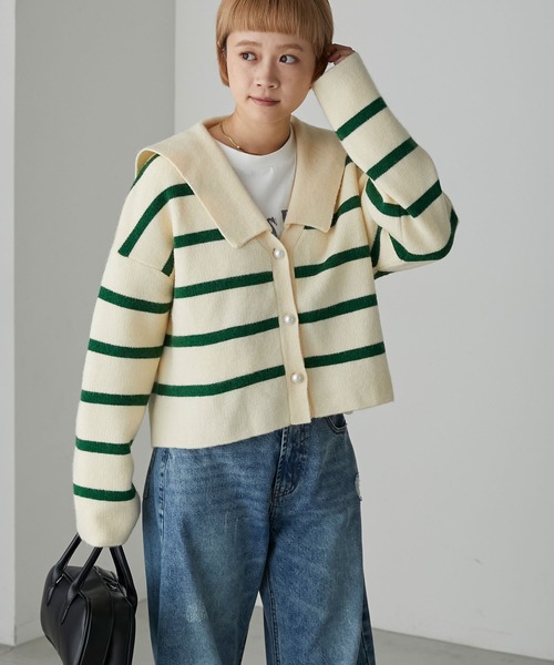 「forksy.」 ニットカーディガン FREE アイボリー レディース_画像2