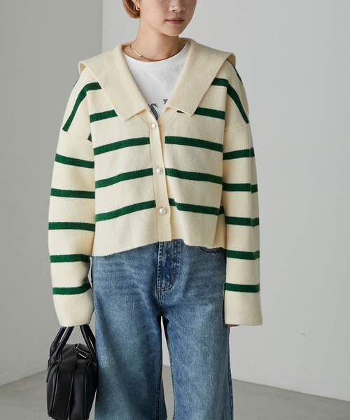 「forksy.」 ニットカーディガン FREE アイボリー レディース_画像3