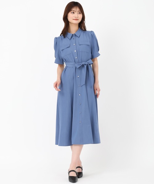 MISCH MASCH ワンピース 2025春夏新作 パフスリーブポケット