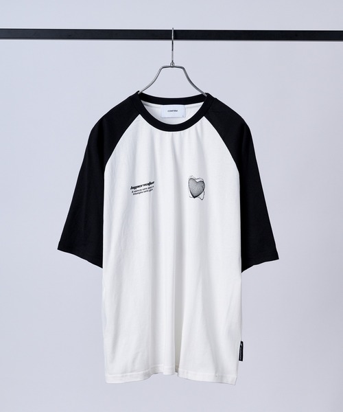 Confirm（コンファーム） tシャツ 韓国ストリート ハート / メタル文字
