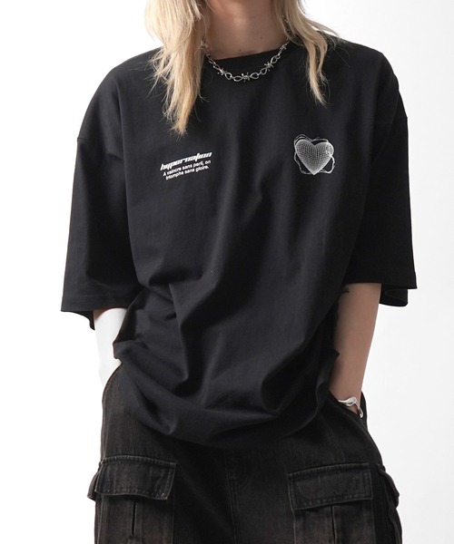 KIMHĒKIM グラフィックTシャツ 黒　Ｍサイズ L KIMHEKIM(キムヘキム) Tシャツ・カットソー(レディース