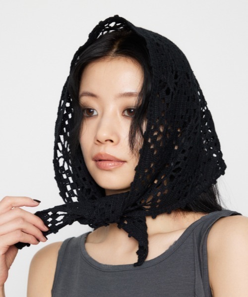 LAGUA GEM（ラグアジェム） スカーフ バンダナ CROCHET ヘッドスカーフ