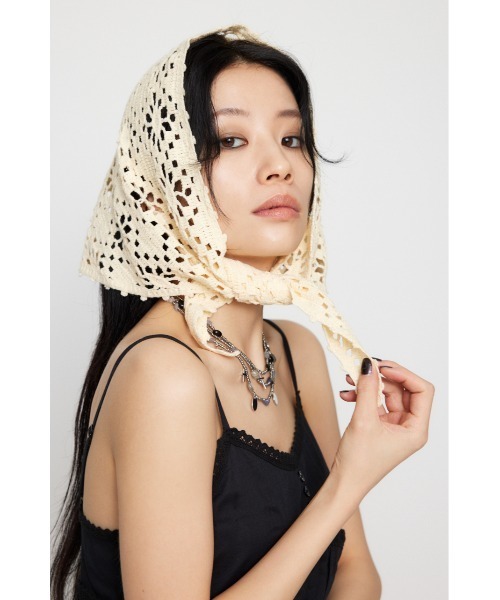 Ruca　（スカーフ） LAGUA GEM（ラグアジェム） スカーフ バンダナ CROCHET ヘッドスカーフ