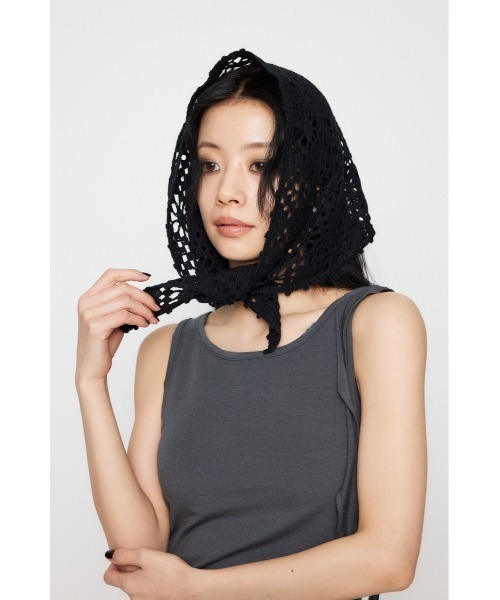 LAGUA GEM（ラグアジェム） スカーフ バンダナ CROCHET ヘッドスカーフ