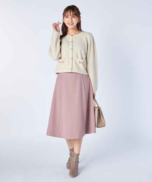 LAISSE PASSE 「LAISSE PASSE」 フレアスカート 36 ピンク