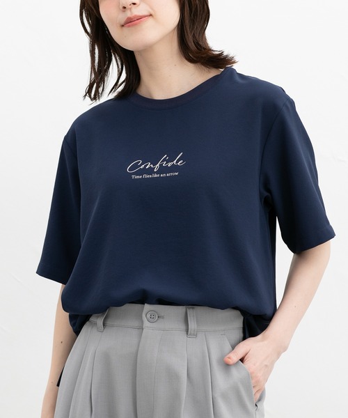 Honeys ブラウス シャツ ロゴ入りTブラウス レディース