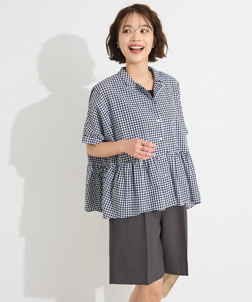 ブラウス シャツ ショートペプラムブラウス（セットアップ可） レディース CRAFT STANDARD BOUTIQUE ブラウス シャツ 「追加」ペプラム