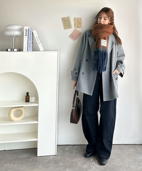 大幅値下げ秋冬大活躍新品♡GUSHLOW&amp;COLEファーマフラー フェイクファー リバーシブル マフラー