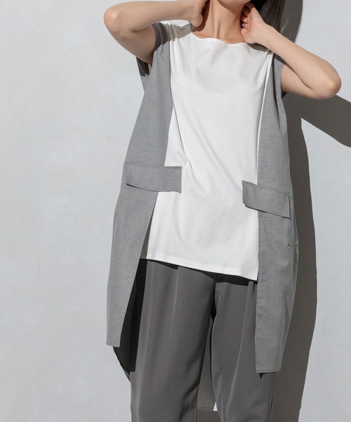 ♦︎新品♦︎MARECHAL TERRE♦︎ コクーン配色デザインチュニック♦︎ MARECHAL TERRE tシャツ コクーンチュニック レディース