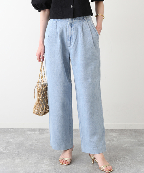 [SLOBE IENA] Denim брюки 38 голубой женский 