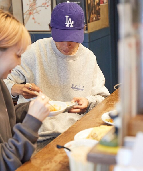 「FREAK'S STORE」 スウェットカットソー「紫金飯店コラボ」 SMALL チャコールグレー メンズ
