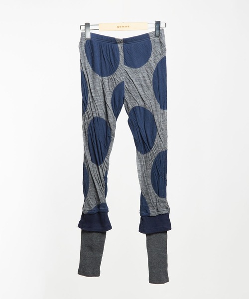 gomme（ゴム） レギンス スパッツ ドットJQ 切替レギンス レディース