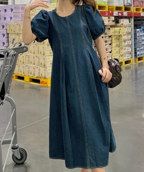 【新品未使用・完売品】　EATME デニム半袖ワンピース FAVORITO ワンピース 半袖デニムワンピース : ZOZOTOWN Yahoo!店