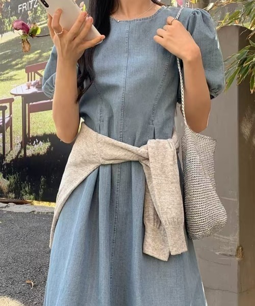 デイリー 半袖 Tシャツ デニム  ワンピース ドレス 楽天市場】半袖デニムワンピース シャツドレス ミニワンピース