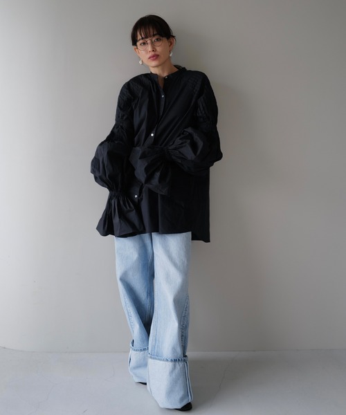 ETRE TOKYO 「ETRE TOKYO」 長袖ブラウス FREE ネイビー