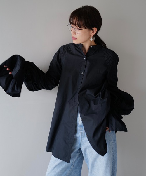 ETRE TOKYO◆長袖ブラウス/FREE/コットン/WHT/1224210078-0 ETRE TOKYO 「ETRE TOKYO」 長袖ブラウス FREE ホワイト