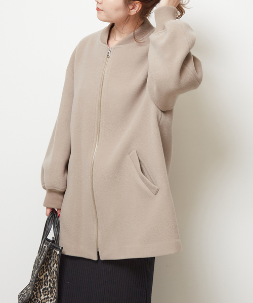 スピック&スパン　ネイビー ジップアップコート Spick＆Span（スピック アンド スパン） 「Spick & Span」 ジップ