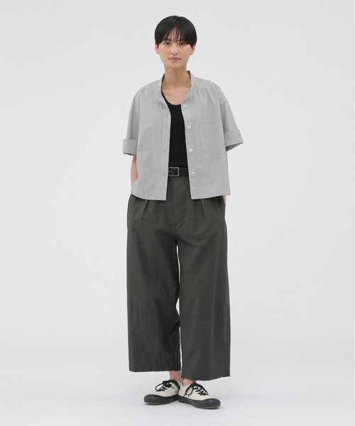 トップス MHL. LIGHT WASHED COTTON POPLIN SHIRT LIGHT WASHED COTTON POPLIN SHIRT | MARGARET HOWELL
