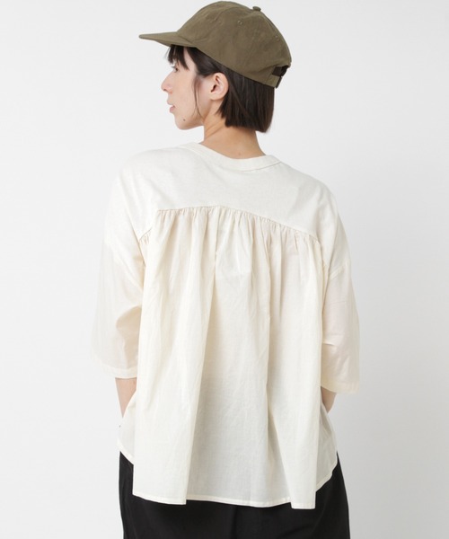 tシャツ M2507 バックギャザーデザインプルオーバー レディース