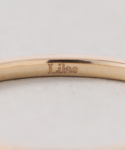 Lilas 指輪 リング スタッズピンキーリング K10 レディース : ZOZOTOWN