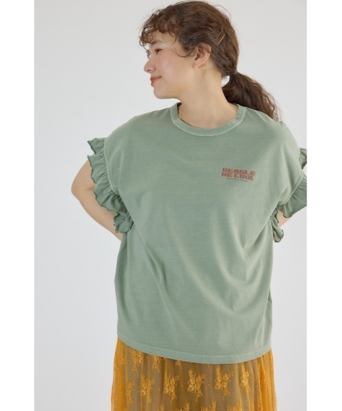 t56 vintage 90s ゴールド 刺繍 柄フリル デザイン シャツ Bサガラ刺繍TEE|RETRO GIRL | RETRO GIRL ONLINE STORE レトロ