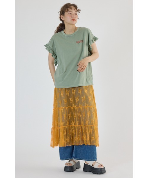 RODEO CROWNS WIDE BOWL tシャツ Vintage Graphicフリル Tシャツ