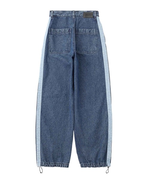 Xgirl デニム X-girl（エックスガール）の「SIDE STRIPE DENIM PANTS（デニム