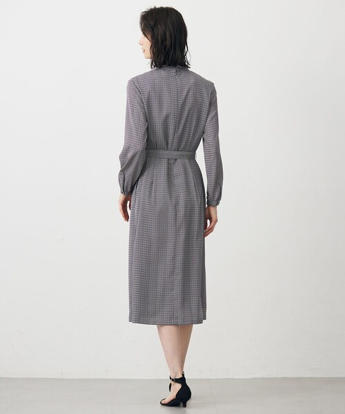 宮*久様 新品タグ付き ハウンドトゥースプリントワンピース 36 J.PRESS（J.プレス） ワンピース デシンハウンドトゥースプリント