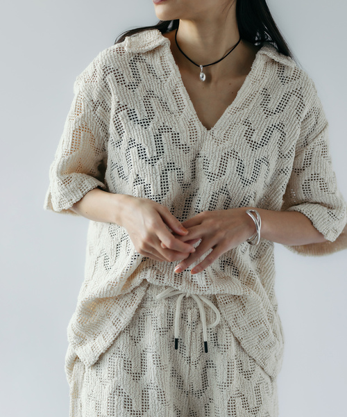 「JOURNAL STANDARD」 半袖シャツ MEDIUM ホワイト×ホワイト レディース