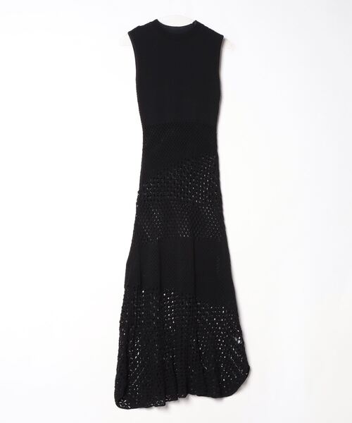 anuans（アニュアンス） ニットワンピース SMALL ブラック レディース