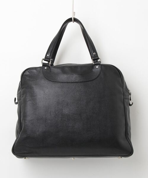 ジャックルコーリスボンボストンバッグレザーブラックA4収納可保護袋