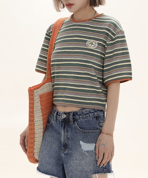 「MASONPRINCE」 「DONOTTAG」半袖Tシャツ S パープル レディース