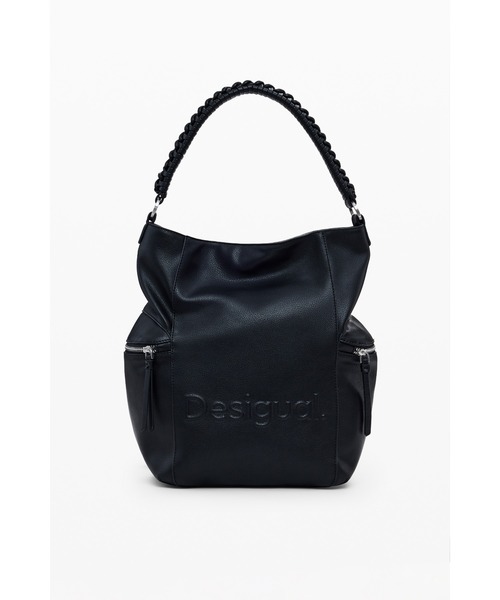 新品　タグ付き　レザー2way バッグ　デシグアル Desigual（デシグアル） デイバック リュック 3Dロゴ フェイクレザー