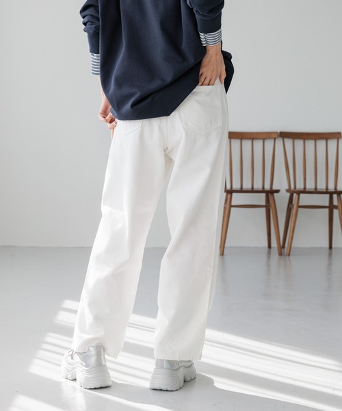 「LOWRYS FARM」 デニムパンツ MEDIUM ピンク レディース