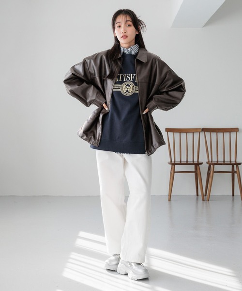 「LOWRYS FARM」 デニムパンツ MEDIUM ピンク レディース