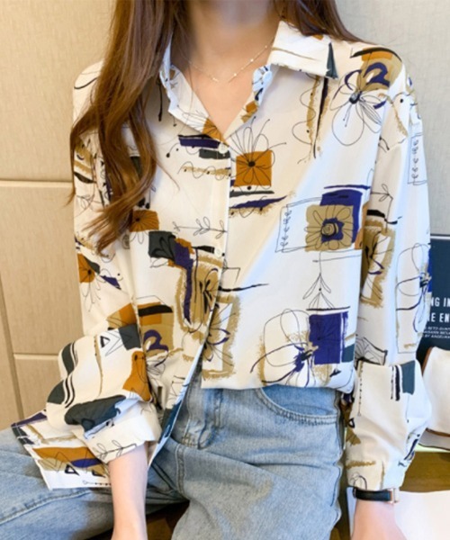 「Miniministore」 長袖シャツ X-LARGE ホワイト レディース