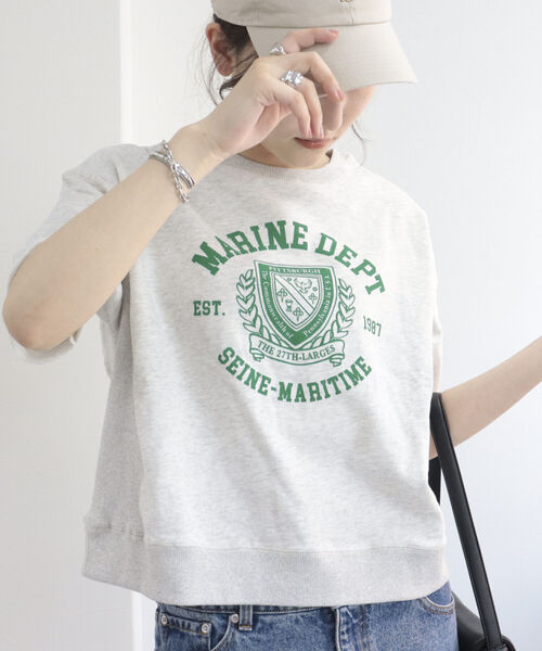 「fredy repit」 半袖カットソー 38 オフホワイト レディース_画像4