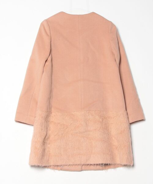 「Merceria Dressterior」 ノーカラーコート - ベージュ レディース_画像2
