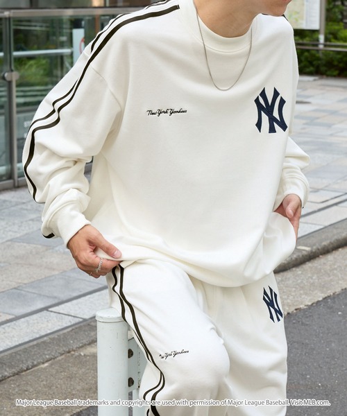 CADUNE <MLB別注>パールスウェット カデュネ MLB別注 パールスウェット ネイビー 新品タグ付き - メルカリ