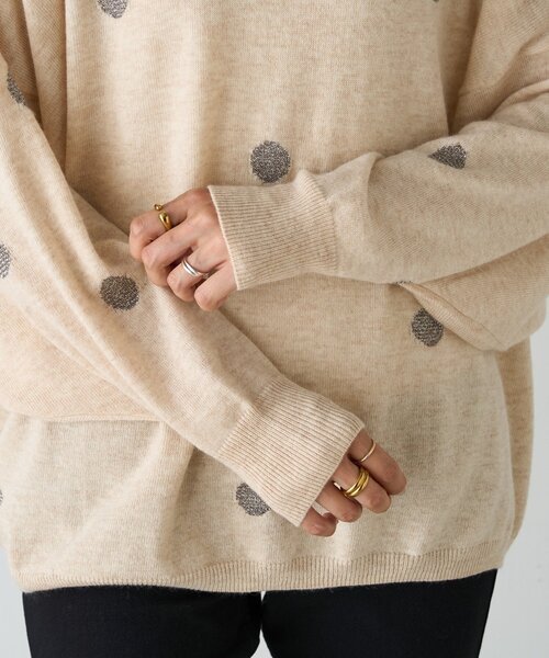 BEARDSLEY（ビアズリー） ニット セーター ラメドットプルオーバー