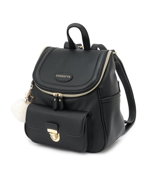 pom ponette junior（ポンポネット ジュニア） リュック チャームつき