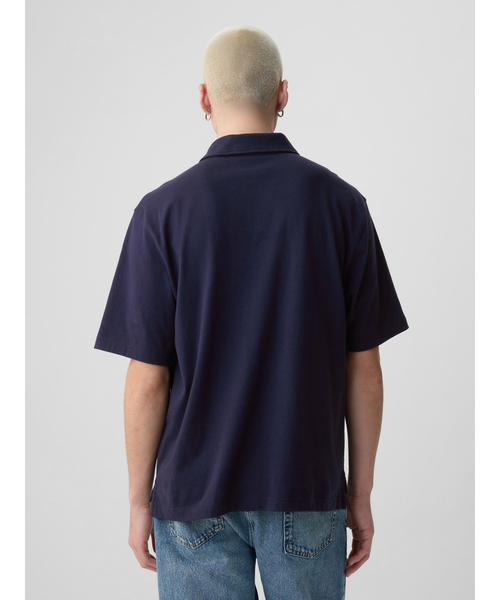 GAP（ギャップ） 半袖ポロシャツ S ネイビー メンズ : ZOZOTOWN Yahoo